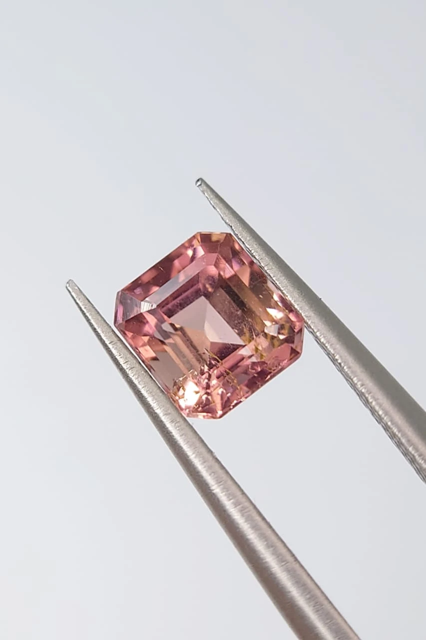 0.9ct Natural Tourmaline Emerald Cut Loose Gemstone From Afghaistan — view 4